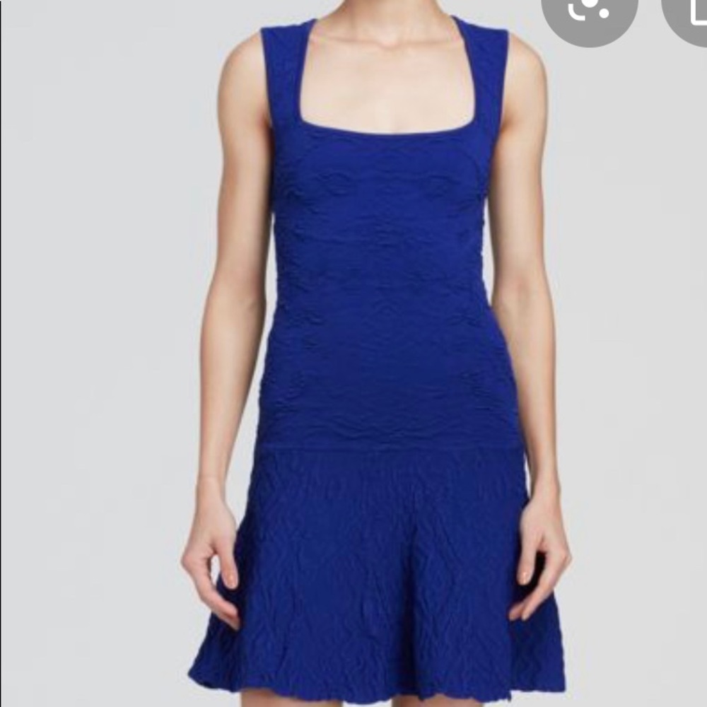 Drop waist flare hem dress